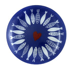 Visplaten 20x20x1.3 cm donkerblauw set 6