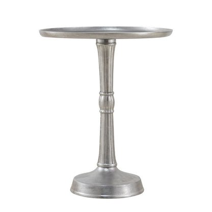 Bijzettafel Metaal Rond Aluminium Met Middenvoet Goud 44x53