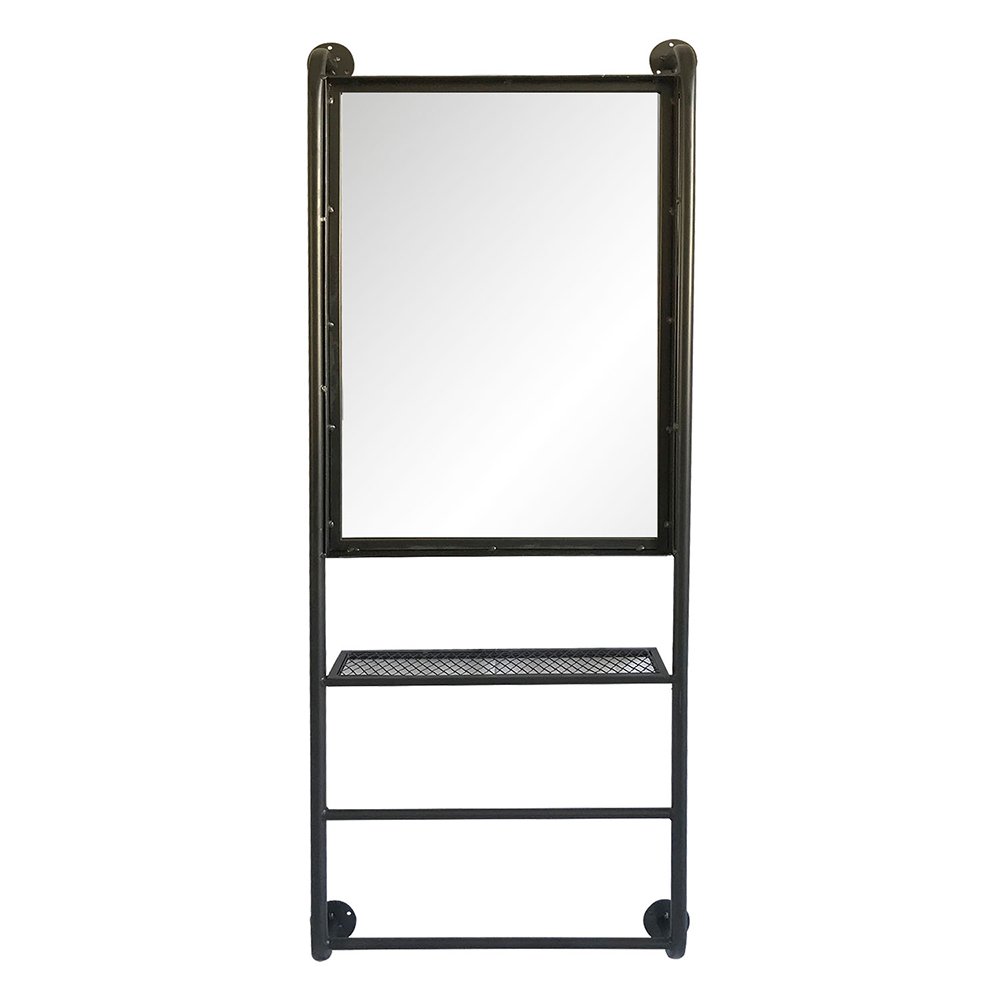 Spiegel 48x124 cm Zwart Hout Grote Spiegel