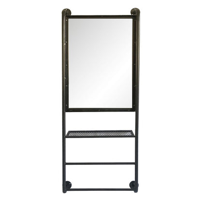Spiegel 48x124 cm Zwart Hout Grote Spiegel