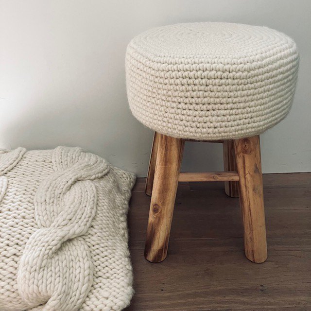 Kinderstoel Luna Leena Ø30x40 cm wol off-white
