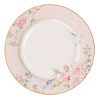 Dinerbord Ø 27 cm roze wit bloemen