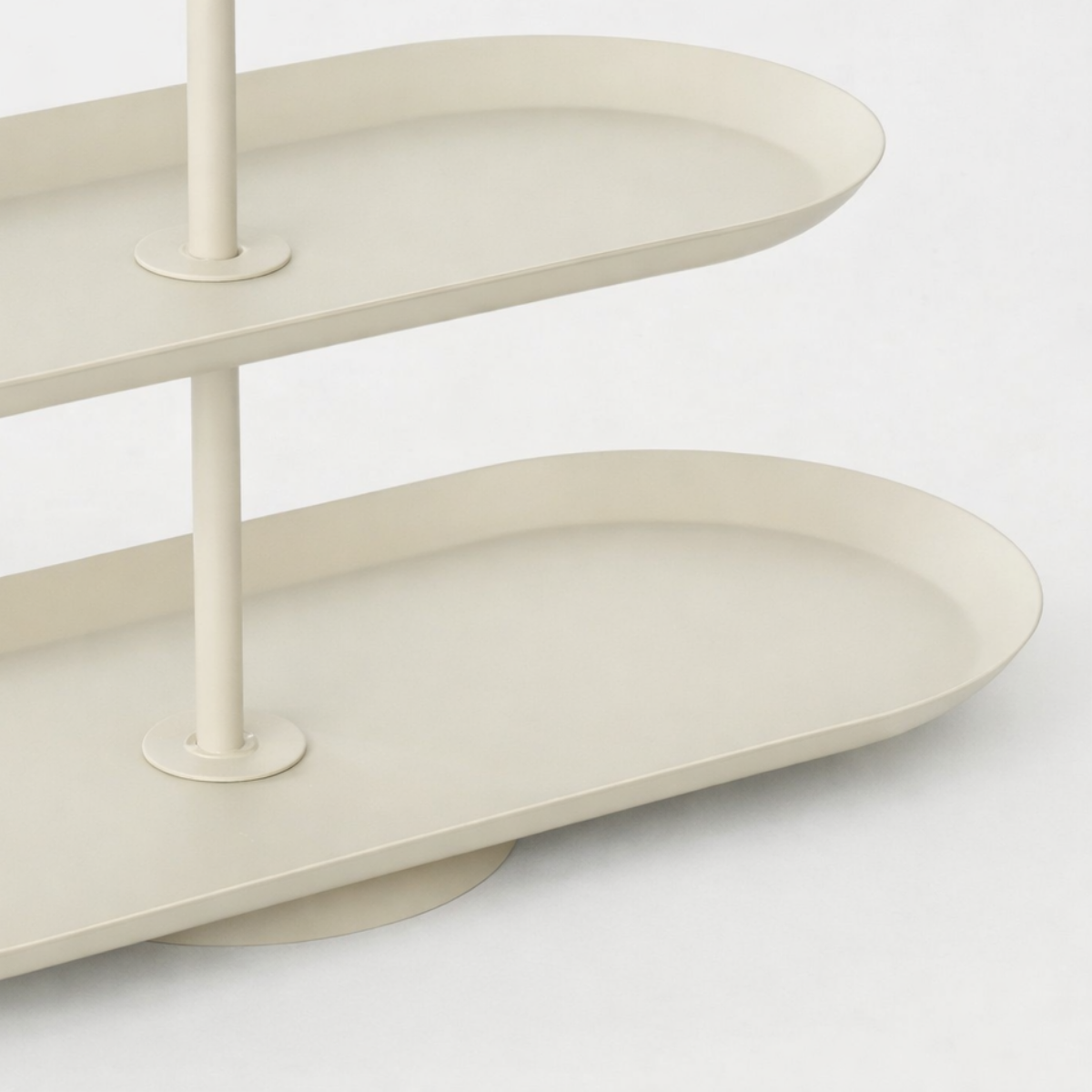 Etagère ijzer beige 3 niveaus 48x20x55 cm