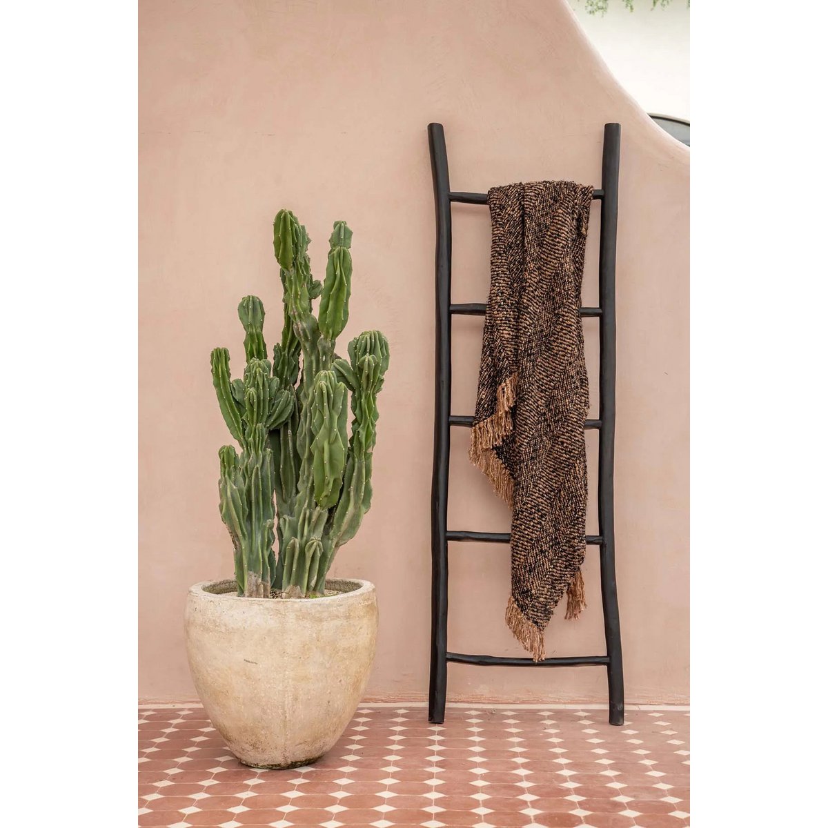 The Tulum Ladder Black 165 Multi-functional Storage System