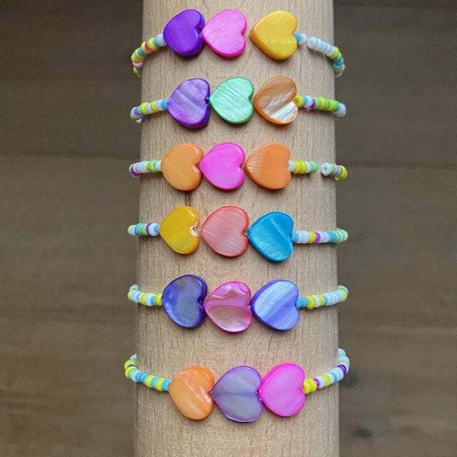 Luna Leena Children's Bracelet Love Pastel Handmade Nepal