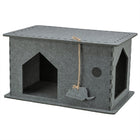 Trixie Cat Bed House Lene Felt Grey