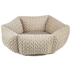 Hondenmand rond 50 cm zand