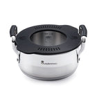 Kookpan RVS Ø16 cm met siliconen deksel