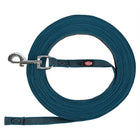 Hondenriem sleeplijn 5m rubber anti-slip petrol blauw