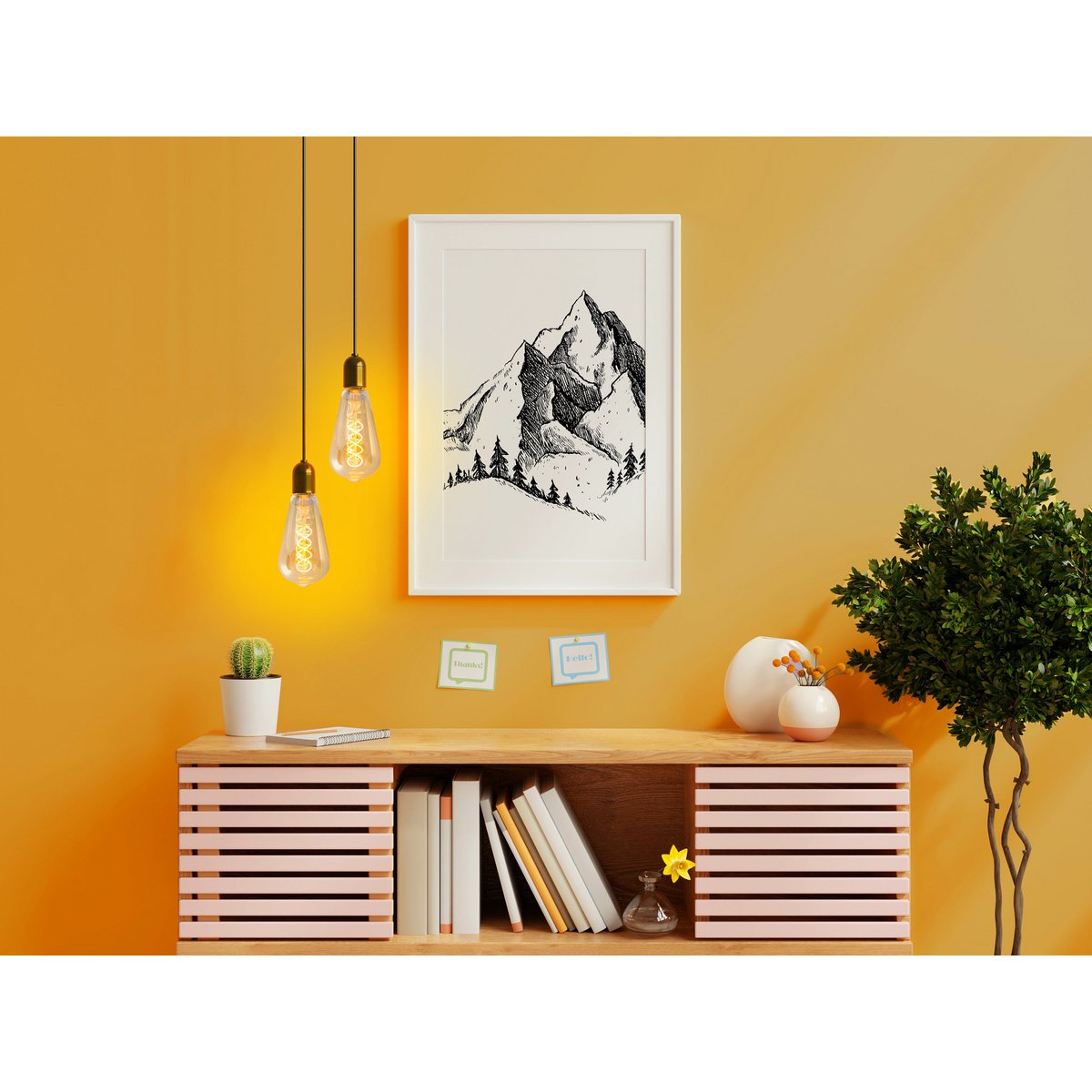 LED lamp E27 4W Ø 6,4 cm amber metaal glas