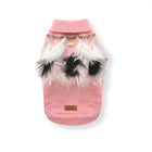Croci Dog Jumper With Feathers Pink / White