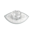 Oogspiegel ovaal 10x15 cm zilver glas