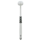 Tandenborstel hond kat 3-koppig wit grijs 18 cm
