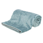 Hondendeken 100x75 cm softpluche blauw grijs