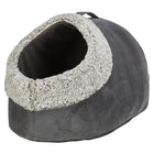 Kattenmand iglo 50x30x35 cm grijs wit