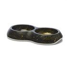 Savic Delice Double Food Bowl Marble Black / Gold