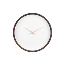 Wandklok 33 cm hout bruin