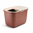 Savic Cat Litter Box Hop In Champagne Pink / Terracotta