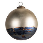 Kerstbal XL 17 cm goudkleurig zwart glas