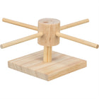 Voer draaimolen onbehandeld hout 22x22x8 cm