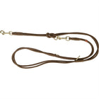 Trixie Dog Leash Pure Adjustable Round Stitched Leather Brown