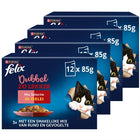 Kattenvoer Felix Dubbel Zo Lekker Mix Gelei 4x12x85g