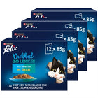 Felix Dubbel Zo Lekker Vis Selectie 48x85g gelei