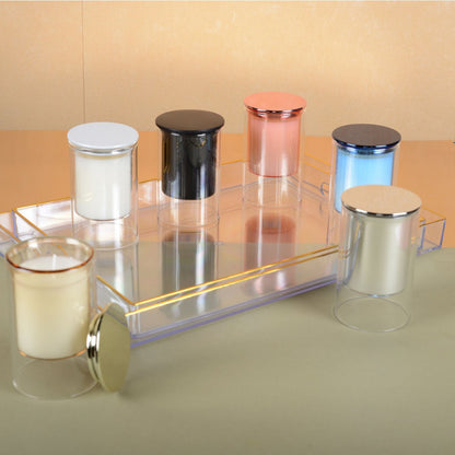 Candle blue cedarwood perfume 7x11.3 cm