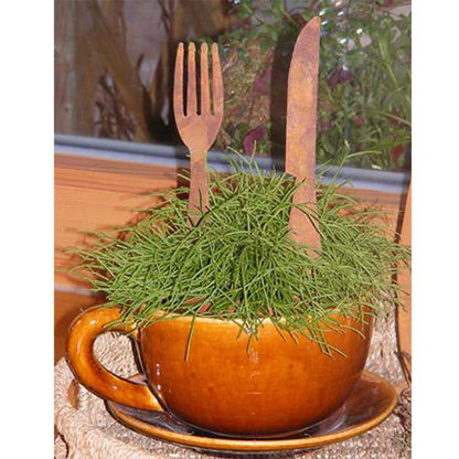 Roest decoratie bestek mes vork 20 cm
