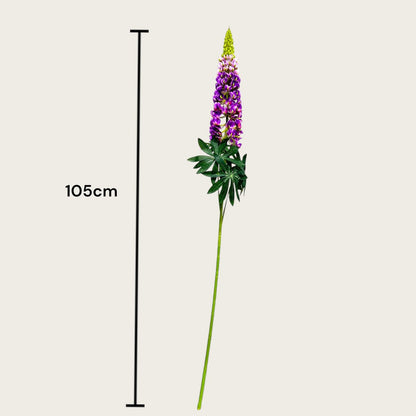 Kunstbloem Lupinus micranthus 105 cm blauw groen