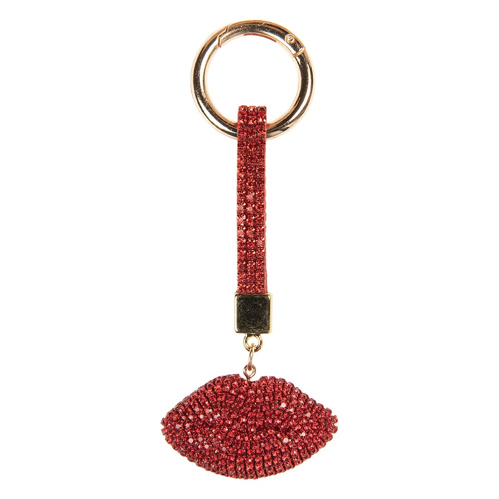 Keychain Mouth 5x2x13 cm Red Plastic