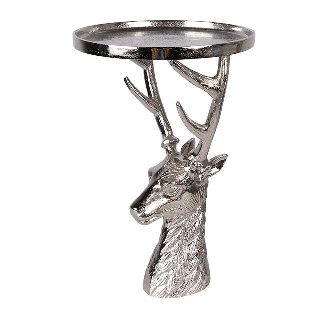 Decoratieschaal Ø 25x38 cm zilver aluminium