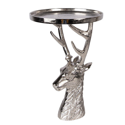 Decoratieschaal Ø 25x38 cm zilver aluminium