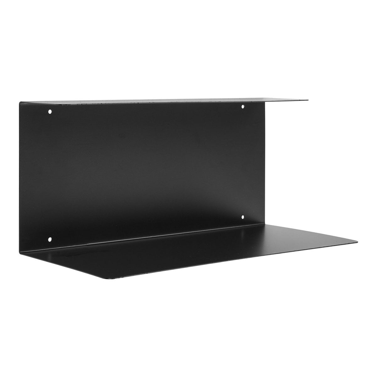 Wandplank staal 40x18x18 cm zwart