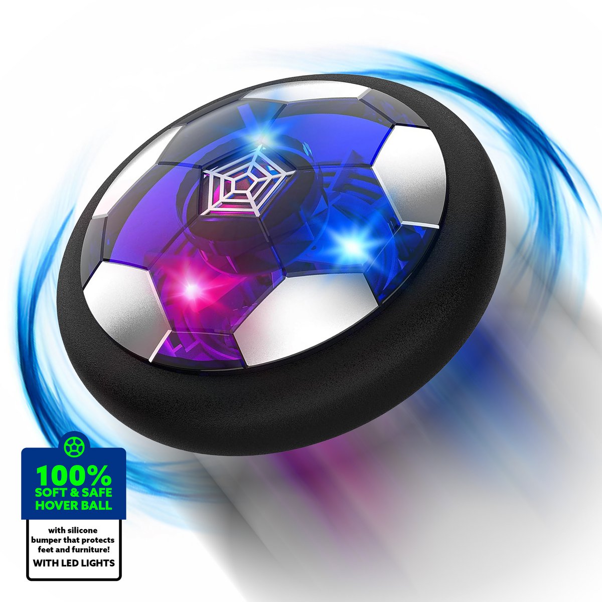 Hovervoetbal LED 18 cm