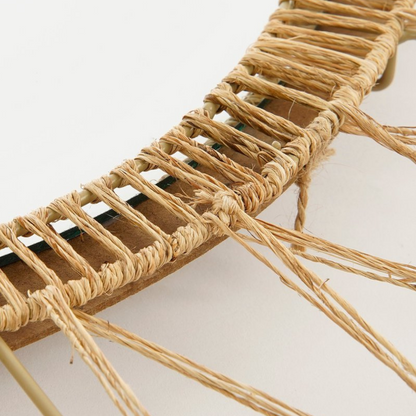 Wandspiegel 60 cm jute lichtbruin