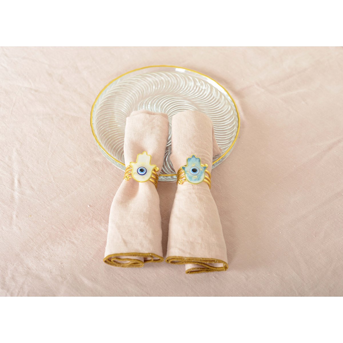 Set of 4 round hand mobiles Fatma