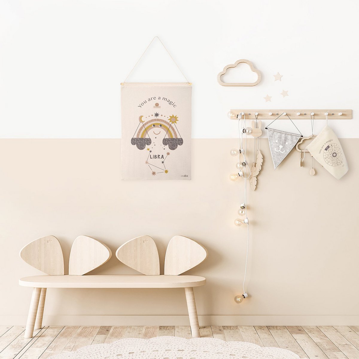 LITTLE SCALES children's wall art zodiac libra