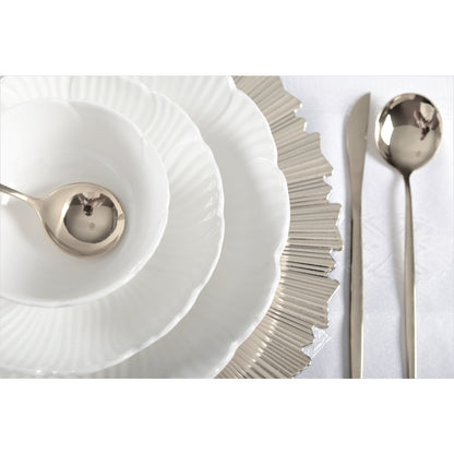 Filetbasis zilver 33x33x1 cm