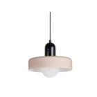Hanglamp glas 25 cm mat zwart