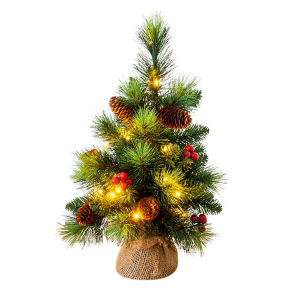 Led kerstboom 45 cm met bessen en dennenappels