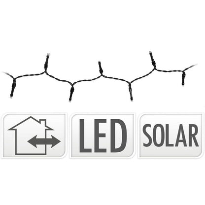 Progarden Solar Lichtsnoer - 400 Led - 24  + 4 Meter - Warm Wit  - Met Bewaarbox