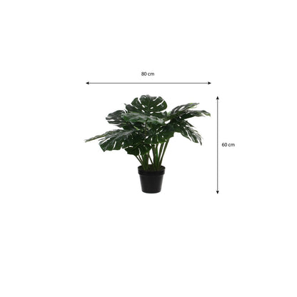 Kunstplant Monstera H50 x Ø70 cm groen polyester