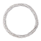 Krans Ø 50x5 cm Wit Rotan