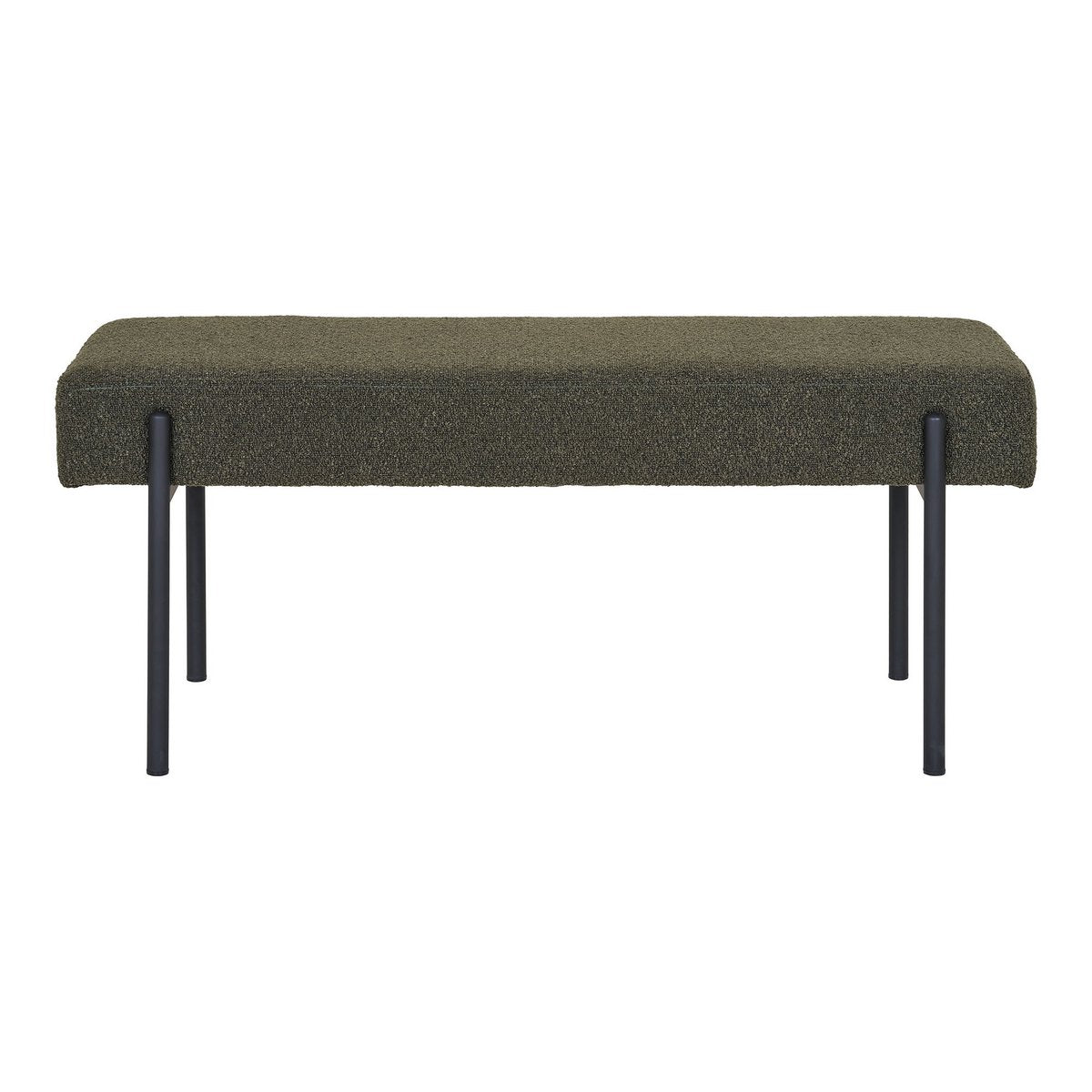 Swindon Bank Donkergroen Met Staal Stof 100 X 36 X 42,5 Cm