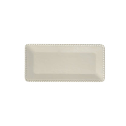 Dienblad melamine 43,5x21x2,5 cm crème touwrand