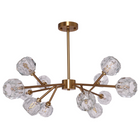 Hanglamp 90x45 cm goud koper
