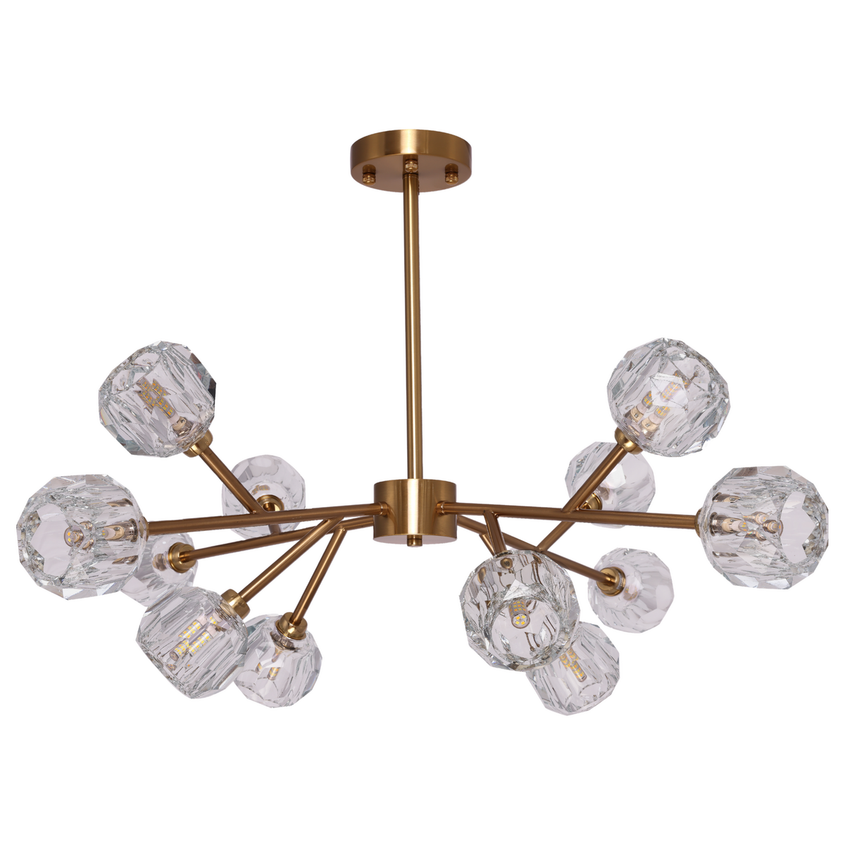 Hanglamp 90x45 cm goud koper