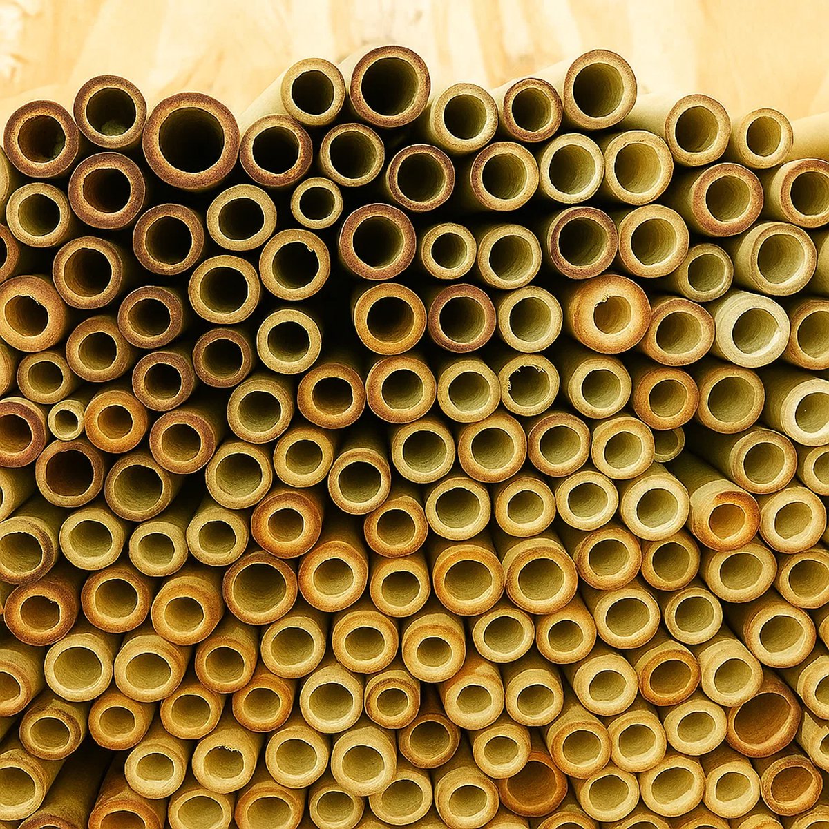 Bamboe rietjes 4 stuks 20/15 cm met borsteltje