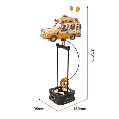3D Houten Puzzel Robotime Road Tripper 16x9.5x37.5 cm